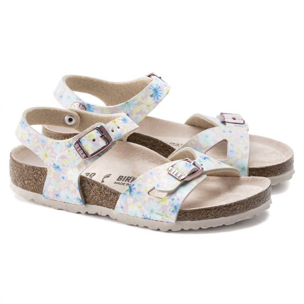 BIRKENSTOCK Kids - Rio Sandals (Toddler/Little Kid) In Pastel-Floral